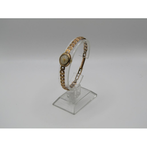 1450 - 9ct GOLD LADIES RENOWN WATCH 12g TOTAL APPX