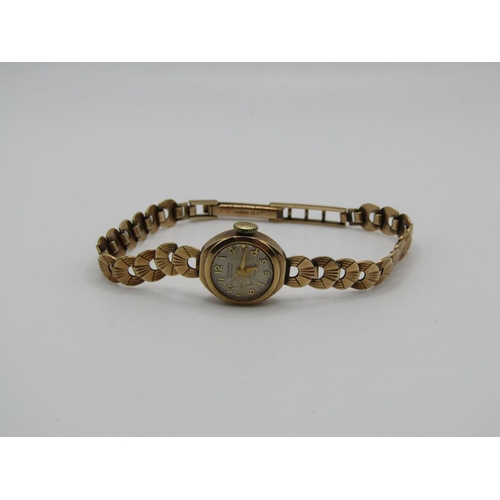 1450 - 9ct GOLD LADIES RENOWN WATCH 12g TOTAL APPX