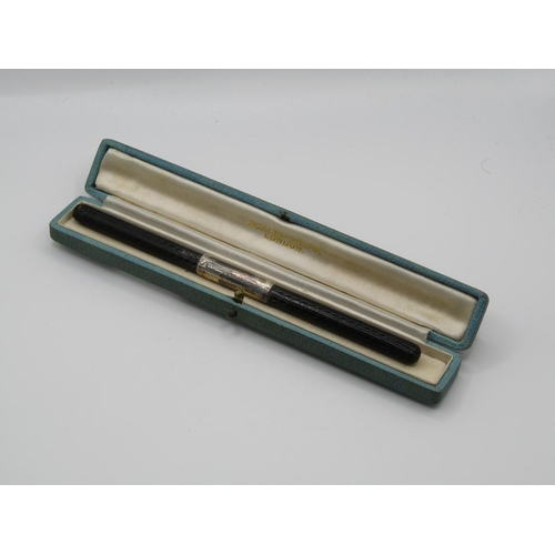 1460 - SILVER MOUNTED CONDUCTOR'S BATON IN SWAIN BRIGG OF LONDON FITTED BOX