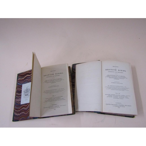 1333 - TWO BOOKS - A HISTORY OF BRITISH BIRDS BY WILLIAM MACGILLIVRAY, VOLUMES I & III