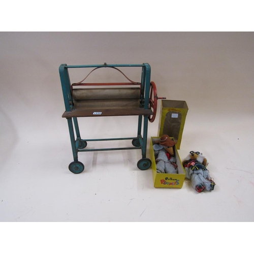 1339 - CHILDS MANGLE; TWO PELHAM WOMBLES PUPPETS