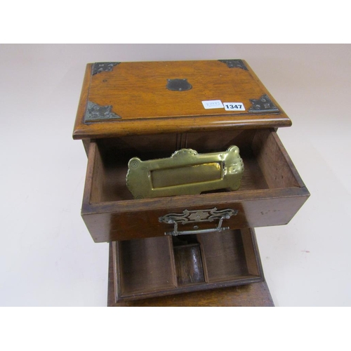 1347 - LATE 19C/EARLY 20C FALL FRONT WRITING BOX