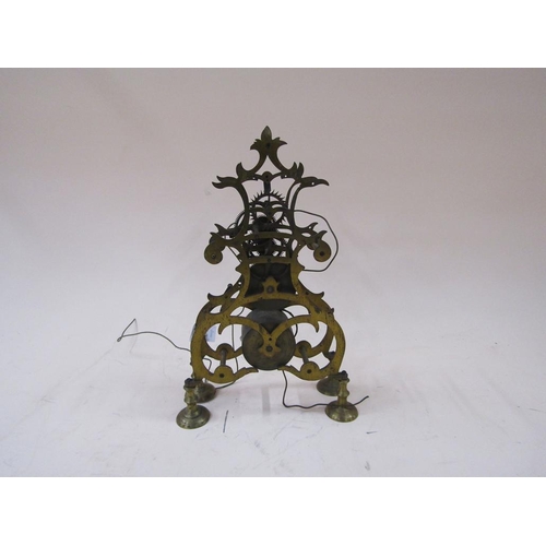 1360 - BRASS FRAME OF A SKELETON CLOCK