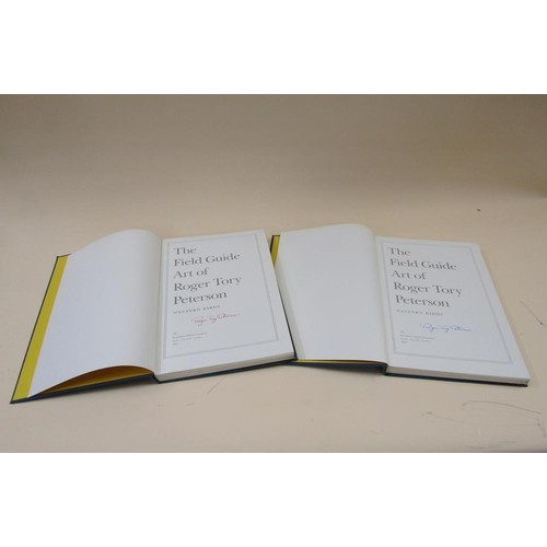 1326 - TWO BOOKS - THE FIELD GUIDE ART OF ROGER TORY PETERSON - WESTERN AND EASTERN BIRDS