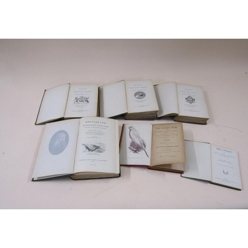 1334 - SIX BOOKS TO INCL THE CANARY BOOK, BRITISH BIRDS BY YARRELL ETC