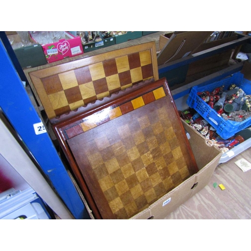 243 - QTY OF CHESS BOARDS AND PIECES