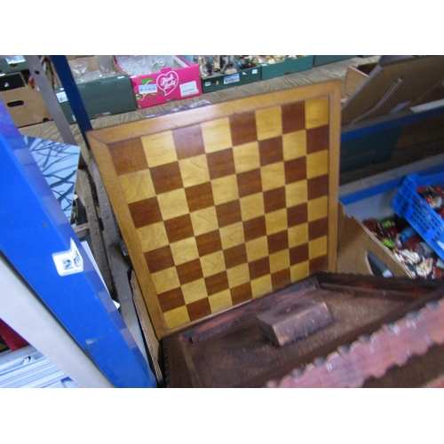 243 - QTY OF CHESS BOARDS AND PIECES