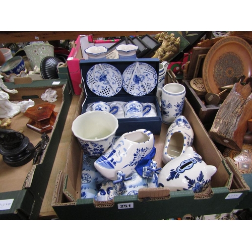 251 - BOX OF B&W CHINA