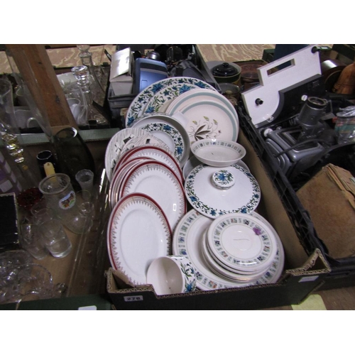 278 - BOX OF MIXED PLATES