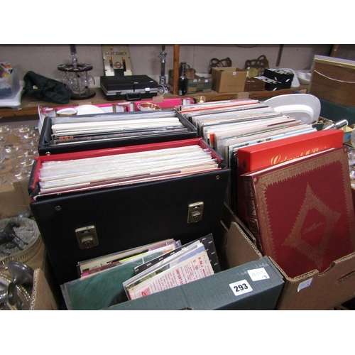 293 - TWO BOXES OF RECORDS