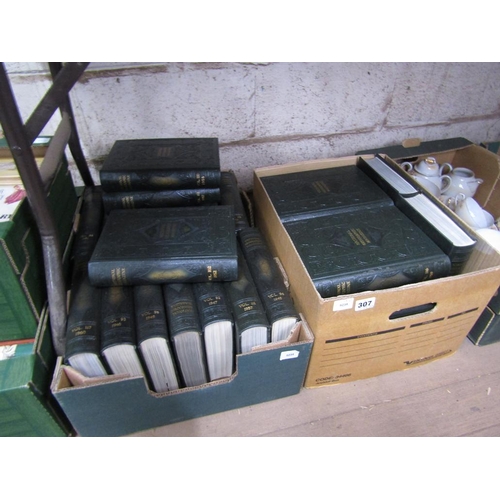 307 - TWO BOXES OF NATIONAL GEOGRAPHICAL BOOKS