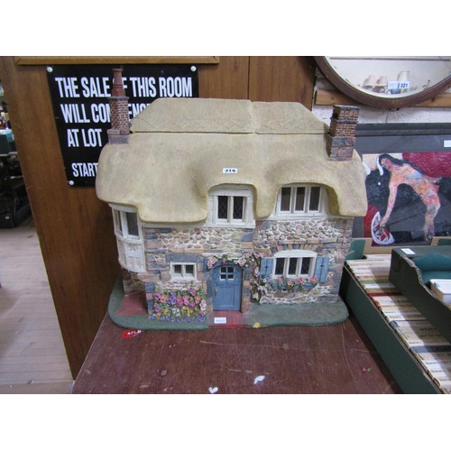 319 - FRANKLIN MINT ROSE COTTAGE AND FURNITURE