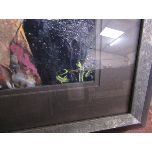 321A - OIL PAINTING OF A RECLINING LADY