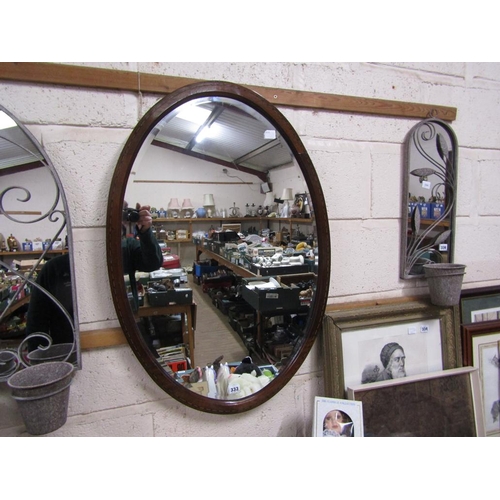 333 - EDWARDIAN INLAID MIRROR