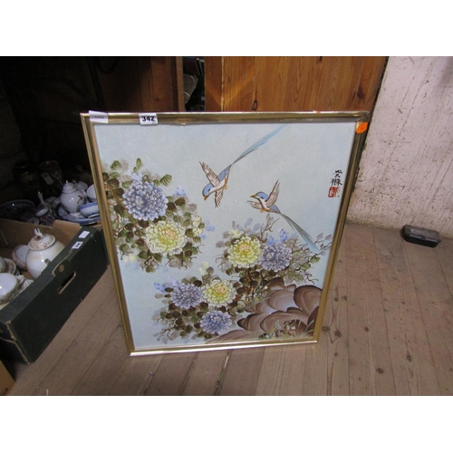 342 - ORIENTAL OIL PAINTING