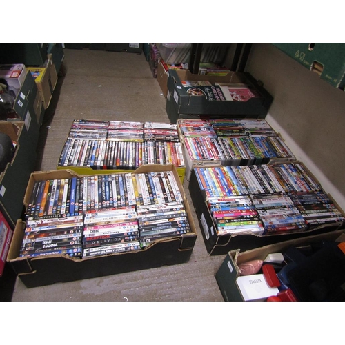 355 - FOUR BOXES OF DVDs