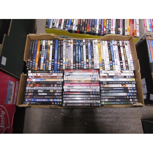 355 - FOUR BOXES OF DVDs