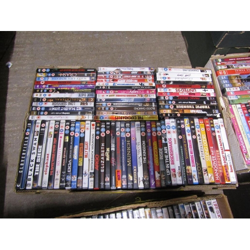 355 - FOUR BOXES OF DVDs