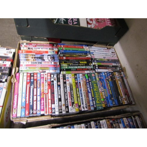355 - FOUR BOXES OF DVDs
