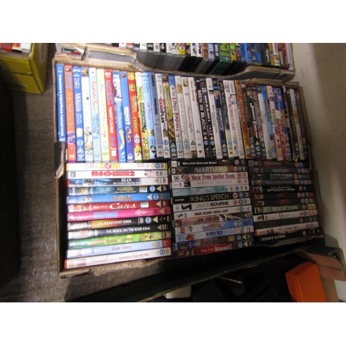 355 - FOUR BOXES OF DVDs