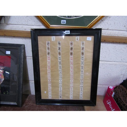 323 - F/G DISPLAY OF MINIATURE PLAYING CARDS