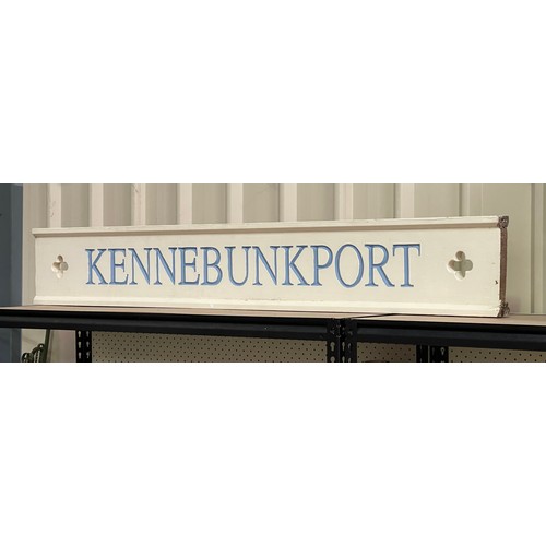 6 - Kennebunkport painted sign, Kennebunkport, Maine is where George W Bush has his family compound, app... 