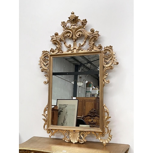 1153 - Antique style gilt surround mirror, approx 159cm H x 106cm W