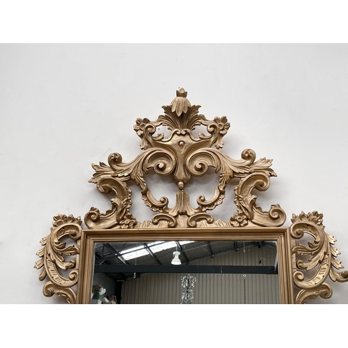 1153 - Antique style gilt surround mirror, approx 159cm H x 106cm W