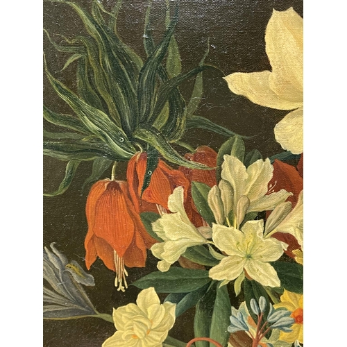1156 - Joan Robinson, Still Life of Flowers in a vase, oil on canvas, signed with monogram and dated 1948 v... 