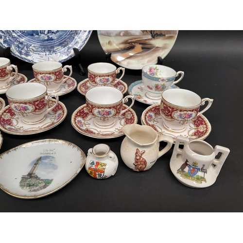 105 - Assortment of antique and vintage china to include cups, saucers, platters etc