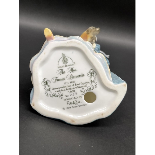 107 - Royal Doulton The Honourable Frances Duncombe, HN3009, 1154/5000, with certificate and box, approx 2... 