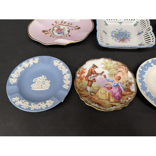 116 - Assortment of pin dishes etc, Limoges, Wedgwood etc