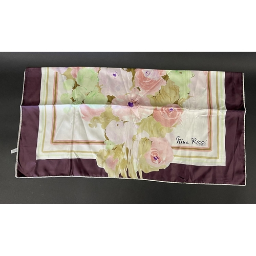 1169 - Nina Ricci Paris silk scarf