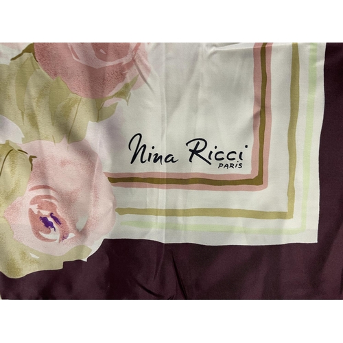 1169 - Nina Ricci Paris silk scarf