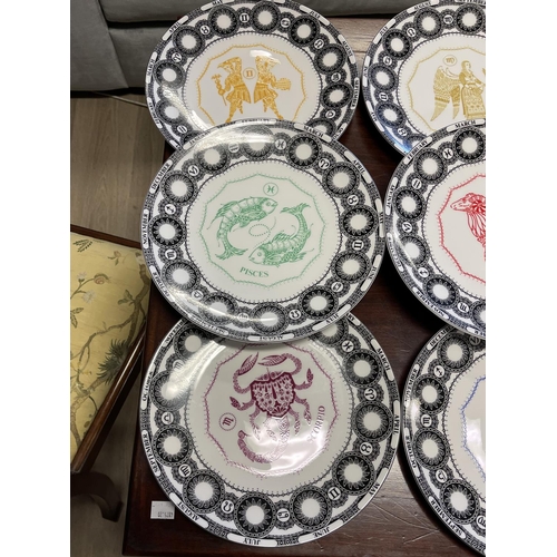 1190 - Set of twelve Royal Doulton zodiac plates (12)