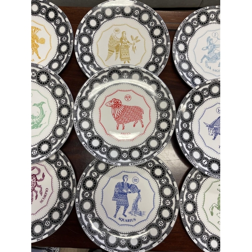 1190 - Set of twelve Royal Doulton zodiac plates (12)