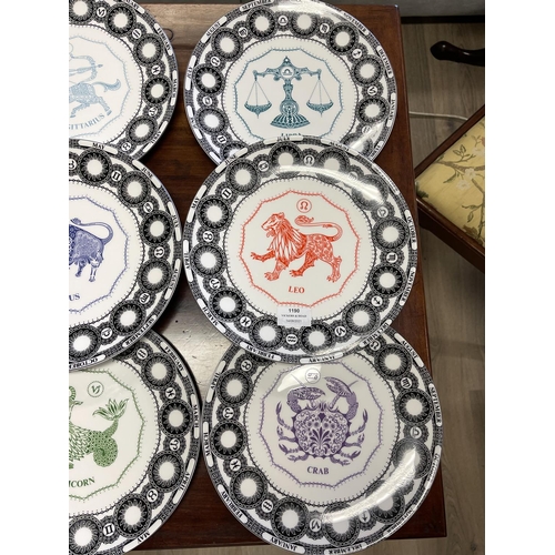 1190 - Set of twelve Royal Doulton zodiac plates (12)