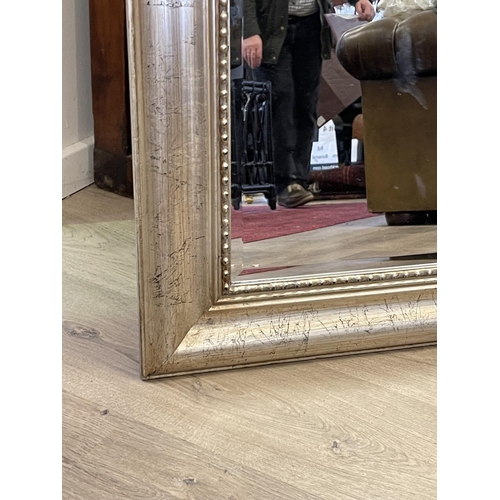 1199 - Modern silvered finish framed wall mirror, approx 69cm x 80cm