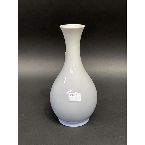 46 - Royal Copenhagen porcelain flared rim bottle vase, no 5351, approx 21.5cm