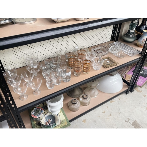 55 - Assortment of glass and crystal