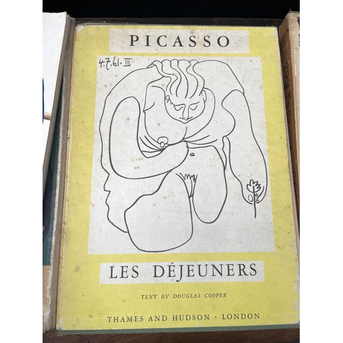 62 - Good collection of art Reference books, Pablo Picasso, Les Dejeuers, The original watercolour painti... 