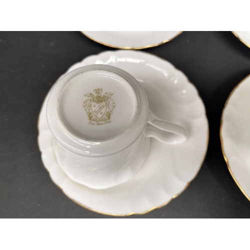 81 - White and gold trim marriage china to include Royal Albert
