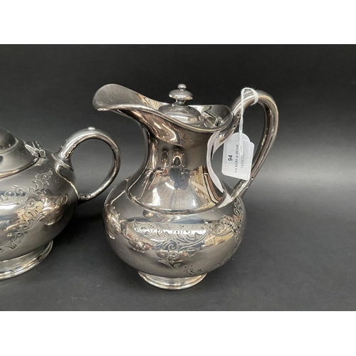 94 - James Dixons and sons Sheffield E.P.B.M tea set, approx 18cm and smaller (4)