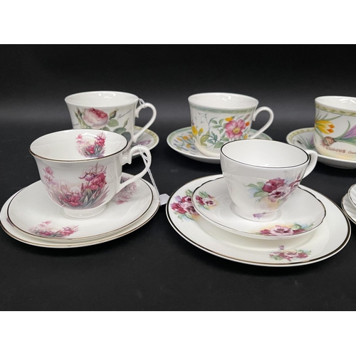 147 - Assortment of cups, saucer and plates along with Breakfast cups and saucers