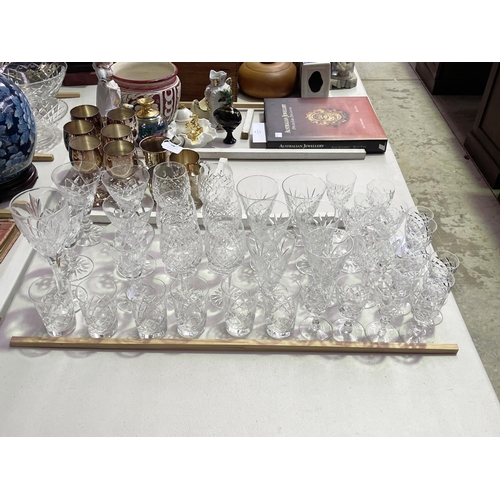 178 - Matched part suite of crystal glass ware