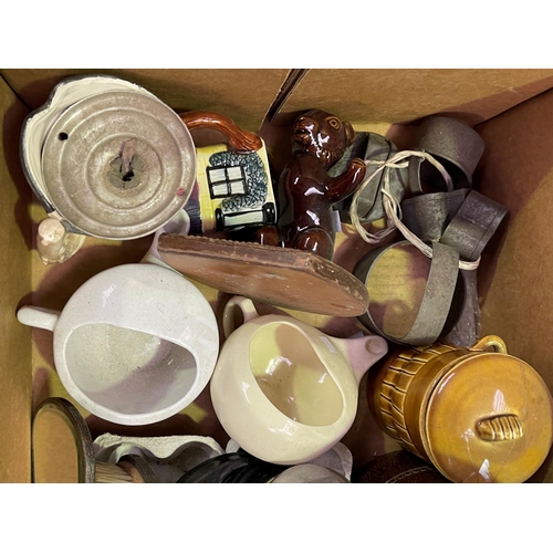 259 - Fowler and Diana Ware invalid feeders, assortment to include dressing table set, Bakelite, snow glob... 