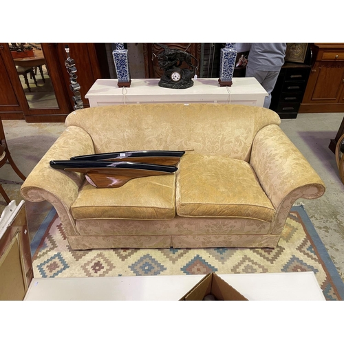 270 - Upholstered three seater couch, approx 192cm W