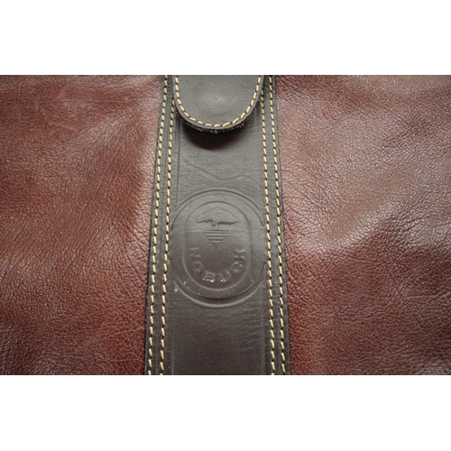 479 - Nobuck leather over night bag, approx 69cm W