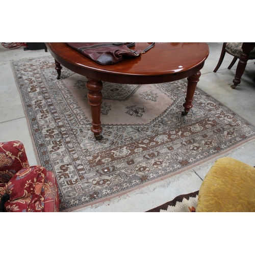 481 - Large wool carpet, autumn tones, approx 206cm x 288cm