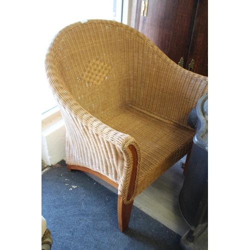 493 - Modern Cane arm chair